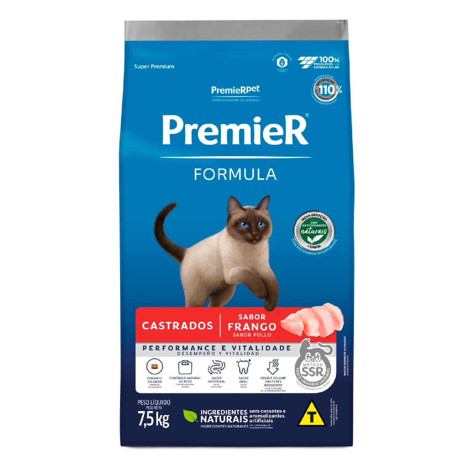 Ração Premier Formula Gatos Castrados Frango